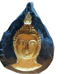 3D Buddha Face Stone Carving Sculpture Protection Work Home Decor Table - thumbnail 3