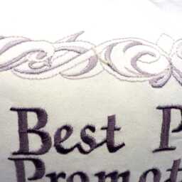 Embroidered Grandparents Pillow Cover Cotton Or Linen, 12x16 - thumbnail 3