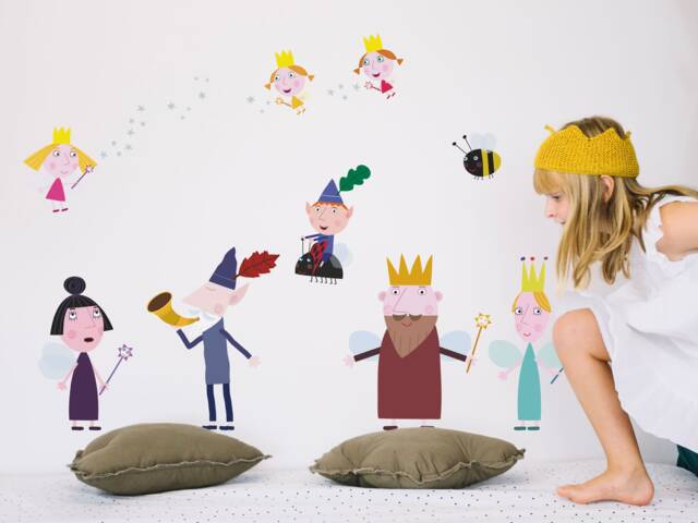 Ben & Holly's Little Kingdom Wall Sticker Pack, & Holly Sticker, Decal, Themed Room - image 1