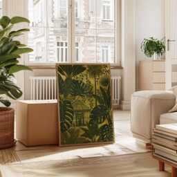 Tropical Greenhouse Poster, Botanical Jungle Wall Art Print - thumbnail 4