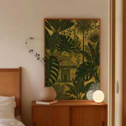 Tropical Greenhouse Poster, Botanical Jungle Wall Art Print - thumbnail 2