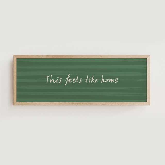 This Feels Like Home Hallway Print, Above Door Horizontal Panoramic Print Wide Unframed - image 1