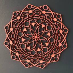 Mandala Wall Art, Wooden Mandala, Geometric Mandala Decor - thumbnail 3
