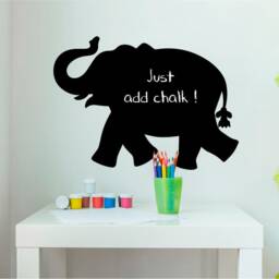 Elephant Blackboard Wall Sticker, Stickers, Chalkboard Decals, Stickers - thumbnail 2