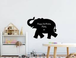Elephant Blackboard Wall Sticker, Stickers, Chalkboard Decals, Stickers - thumbnail 1