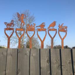 Rustic Garden Decorations/Ornaments Mum Gift Dad Gardening Gifts Unique Presents All Made in UK - thumbnail 1