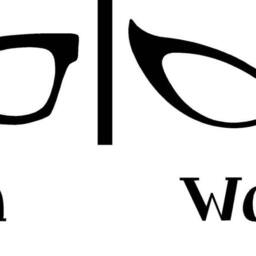 Bathroom Door Sign, Restroom Wall Decal, Optometry Decor, Optometrist Art, Eye Doctor Design, Glasses Vinyl Sticker, Eyeglasses - thumbnail 2