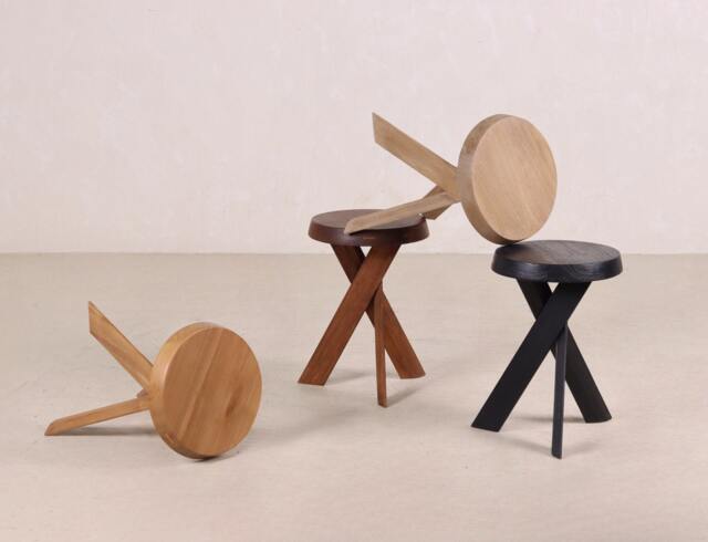 Chapo-Inspired, Teak Wooden Stool - image 1