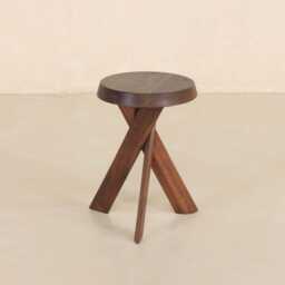 Chapo-Inspired, Teak Wooden Stool - thumbnail 2