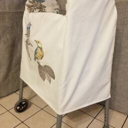 Walker Pocket Panel Cover/Privacy Wrap/ Organizer/Assisted Living Elderly/ Ladies Gift/standard Two Wheels/Accessories - thumbnail 2