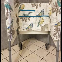 Walker Pocket Panel Cover/Privacy Wrap/ Organizer/Assisted Living Elderly/ Ladies Gift/standard Two Wheels/Accessories - thumbnail 3