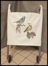 Walker Pocket Panel Cover/Privacy Wrap/ Organizer/Assisted Living Elderly/ Ladies Gift/standard Two Wheels/Accessories