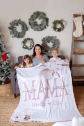 Christmas Gift For Mom, Grandma & Mom Present, We Love You Blanket, From Kids Wife, Grandparent
