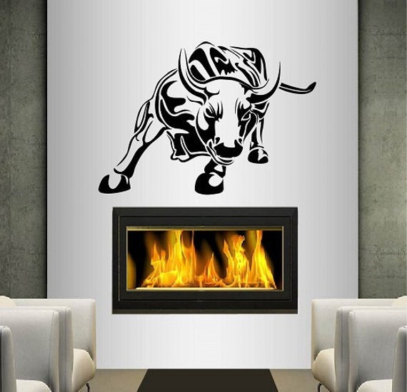 In-Style Decals Wall Vinyl Decal Home Decor Art Sticker Bull Cattle Animal Any Room Removable Stylish Mural Unique Design 137 - image 1
