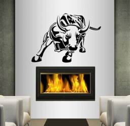 In-Style Decals Wall Vinyl Decal Home Decor Art Sticker Bull Cattle Animal Any Room Removable Stylish Mural Unique Design 137 - thumbnail 1