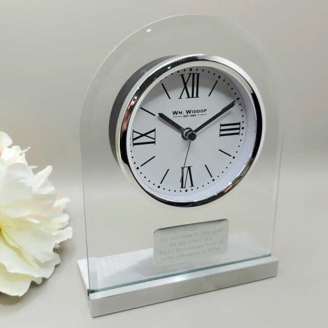 Personalised Arched Mantel Clock - image 1