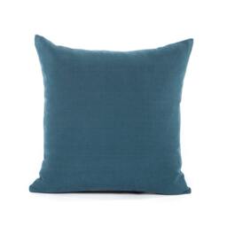 Dark Slate Blue Cotton Throw Pillow Cover, Oblong Lumbar, Euro Sham - thumbnail 2