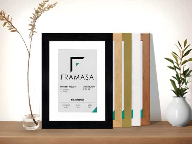 Decorative Photo Frame, Foil-Wrapped Mdf Wood, Modern Poster Wall Art, Portrait Landscape - Fn39 Range - image 1