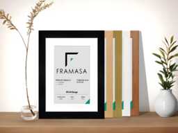 Decorative Photo Frame, Foil-Wrapped Mdf Wood, Modern Poster Wall Art, Portrait Landscape - Fn39 Range - thumbnail 1