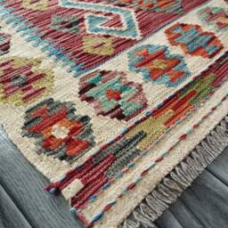 Heritage Collection Rug, Handmade Artisan Afghan Turkish Navajo Multicolour Kilim Rug 119x86 cm - thumbnail 2