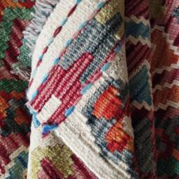 Heritage Collection Rug, Handmade Artisan Afghan Turkish Navajo Multicolour Kilim Rug 119x86 cm - thumbnail 3