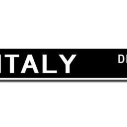Italy Sign, Decor, Gift, Souvenir Keepsake, Wall Custom Street Quality Metal Sign - thumbnail 2