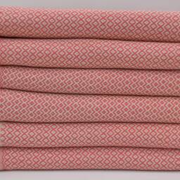 Fuchsia Towel, Cotton Towel, Red Striped Towel, Beach Towel, Turkish Peshtemal, 40''x70'', Small Diamond Towel, B2-K??rm??z?? - thumbnail 2
