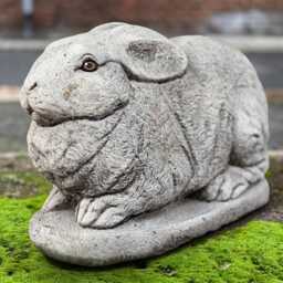 Large Rabbit Statue Concrete Bunny Sculpture Handmade Farm Animal Figurine Outdoor Backyard Ornament Cement Art Farmhouse Decor Gift - thumbnail 1
