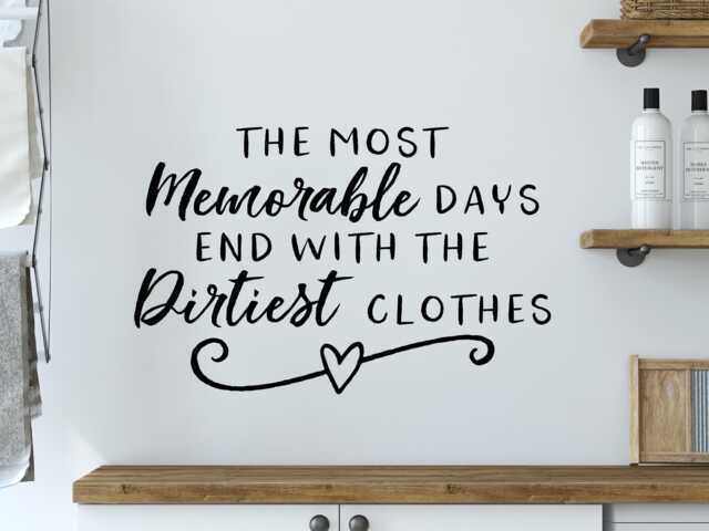 Laundry Room Wall Decal - Vinyl Art - Decor - image 1