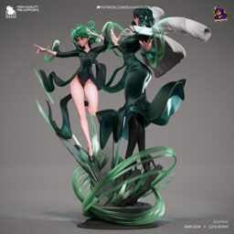 The Calm & Cataclysm - Psychic Strategist Supernatural Esper Anime Fubuki & Tatsumaki Resin Figure 16K - thumbnail 3