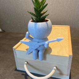 Wee Jimmy Flying V Metal Guitarist Succulent Plant Pot - Ships From Australia - thumbnail 3