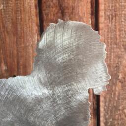 Golden Doodle, Star Dog Tree Topper, Holiday Decoration, Wreath Christmas, Aluminum, Stars, Standing With - thumbnail 3