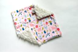 Dream Lovie. Security Blanket. Personalized Lovey. Faux Fur Farm Life. Mini Baby Minky Shower Gift - thumbnail 1