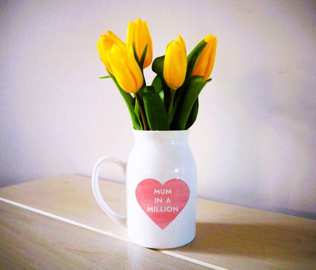 Vase For Mum/Mummy/Nanny/Grandma, Personalised Jug, Mother's Day Gift Her - image 1