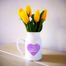 Vase For Mum/Mummy/Nanny/Grandma, Personalised Jug, Mother's Day Gift Her - thumbnail 2