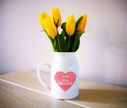 Vase For Mum/Mummy/Nanny/Grandma, Personalised Jug, Mother's Day Gift Her - thumbnail 1