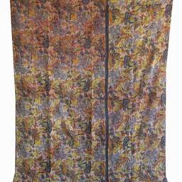 Vintage Kantha Quilt Reversible Hand-Embroidered Indian Throw - thumbnail 3