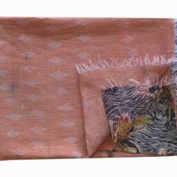 Vintage Kantha Quilt Reversible Hand-Embroidered Indian Throw - thumbnail 2