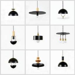Modern Industrial Black Pendant Lamp - Ceiling Light Fixture Dining - thumbnail 4
