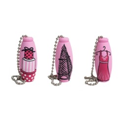 Finials - Pair Of Custom Hand Painted For Curtain Rod Pretty Girly Pink Flowers Or Any Theme - thumbnail 4