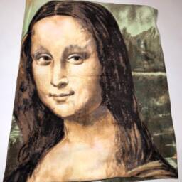 Zoofleece Mona Lisa Art Fleece Woman Leonardo Da Vinci Blanket Quilt Throw 45x55 - thumbnail 2