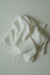 White Large Waffle Linen Bath Towel/Soft Absorbent Eco-Friendly Luxury For Bathroom Sustainable Home - thumbnail 1