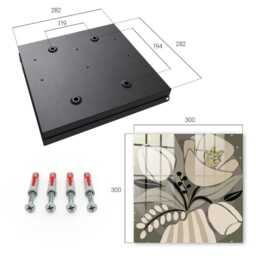 Beige Flowers Wall Mounted Key Cabinet, Industrial Box, Minimalist & Plants, For Nature Lovers - thumbnail 4