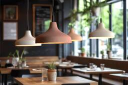 Large Ceramic Pendant Light, Mediterranean Inspired Handmade Kitchen Lighting, Hardwired/Plug in - Naaya Fortuna