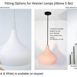 Extra Large Ceramic Pendant Light, Terracotta Clay Kitchen Island Lamp, Modern Ceiling Fixture Fortuna - thumbnail 4