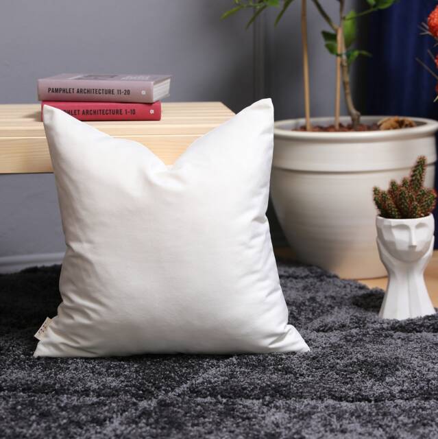 Off White Velvet Pillow Cover - Upholstery Grade, Custom Size - image 1
