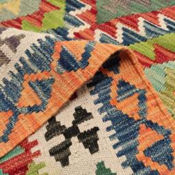 Runner Rug Classic, Handmade Artisan Afghan Turkish Persian Qashqai Navajo Bohemian Wool Flatweave Multicolour Kilim 217x82 cm - thumbnail 3