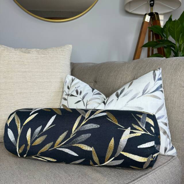 "Decorative Cushion Bolster 16"" X 6" - image 1