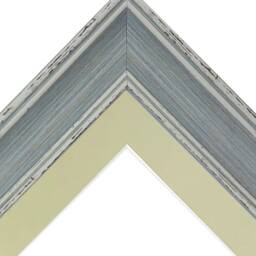 Scandi Blue Distressed Photo Frame With Light Grey Mount - thumbnail 2