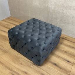 Westfield Square Footstool Coffee Table Pouffe Bench Chesterfield Luxury French Velvet - Free Fabric Samples - thumbnail 1